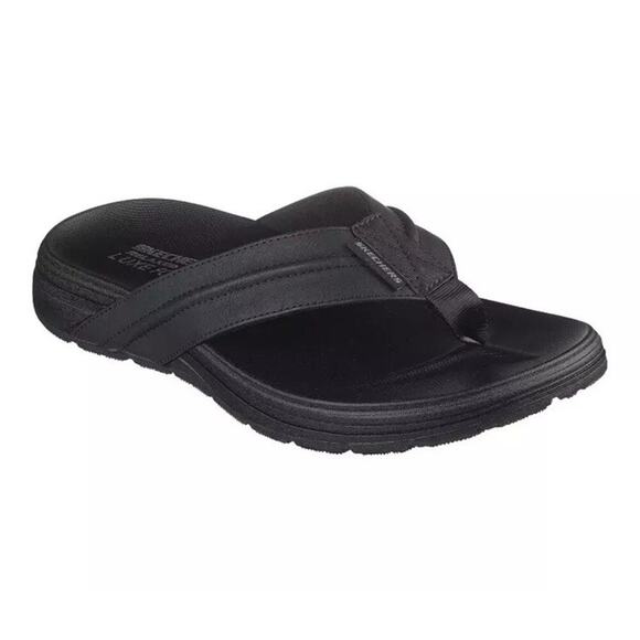 Mens Sandals Skechers Relaxed Fit Patino Marlee Flip Flop Luxe Comfort Sandal 8